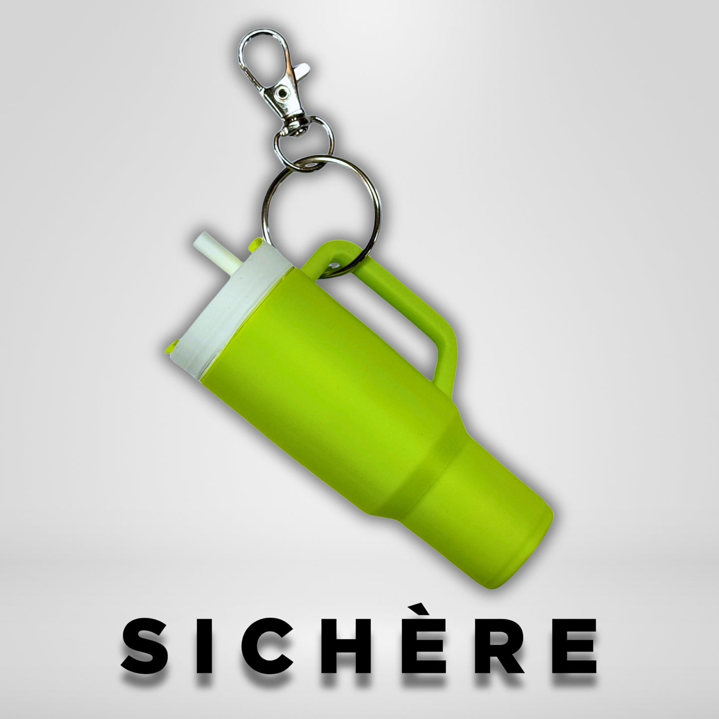Lime Green Tumbler Lip Balm Holder