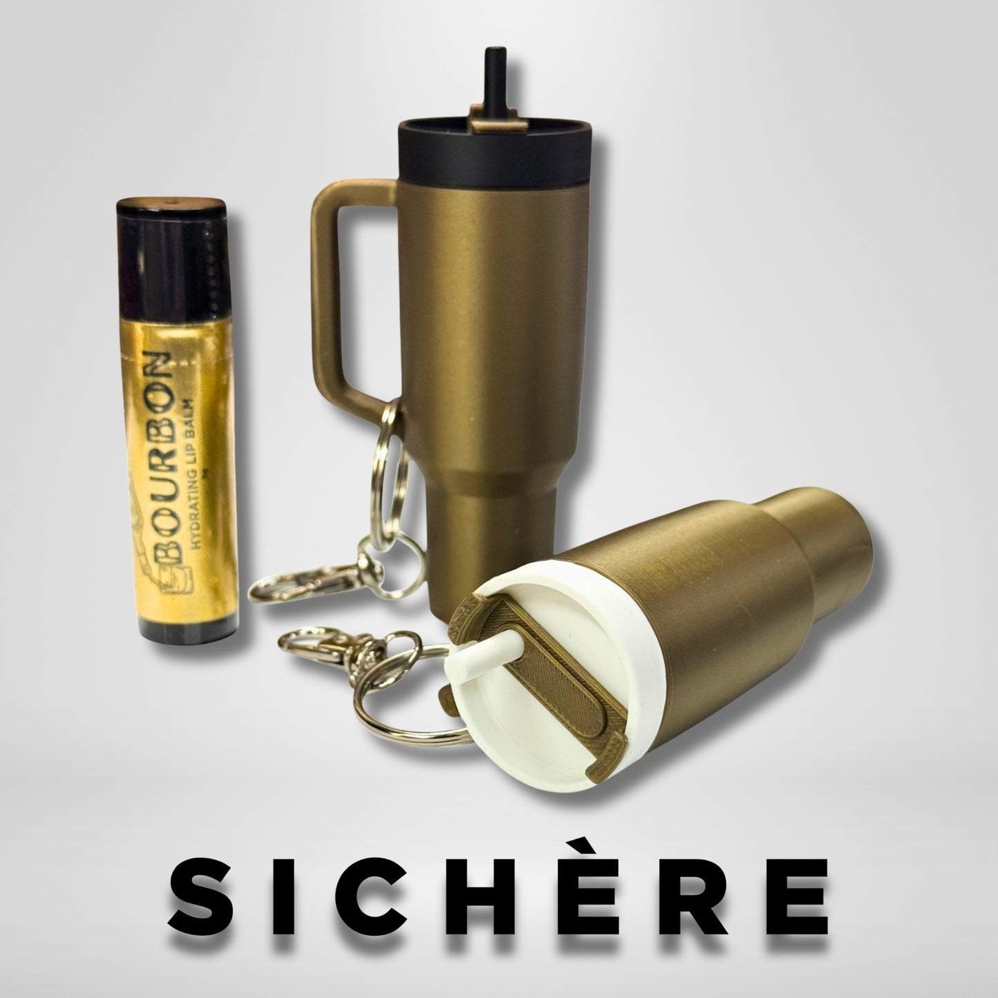Bronze Tumbler Lip Balm Holder
