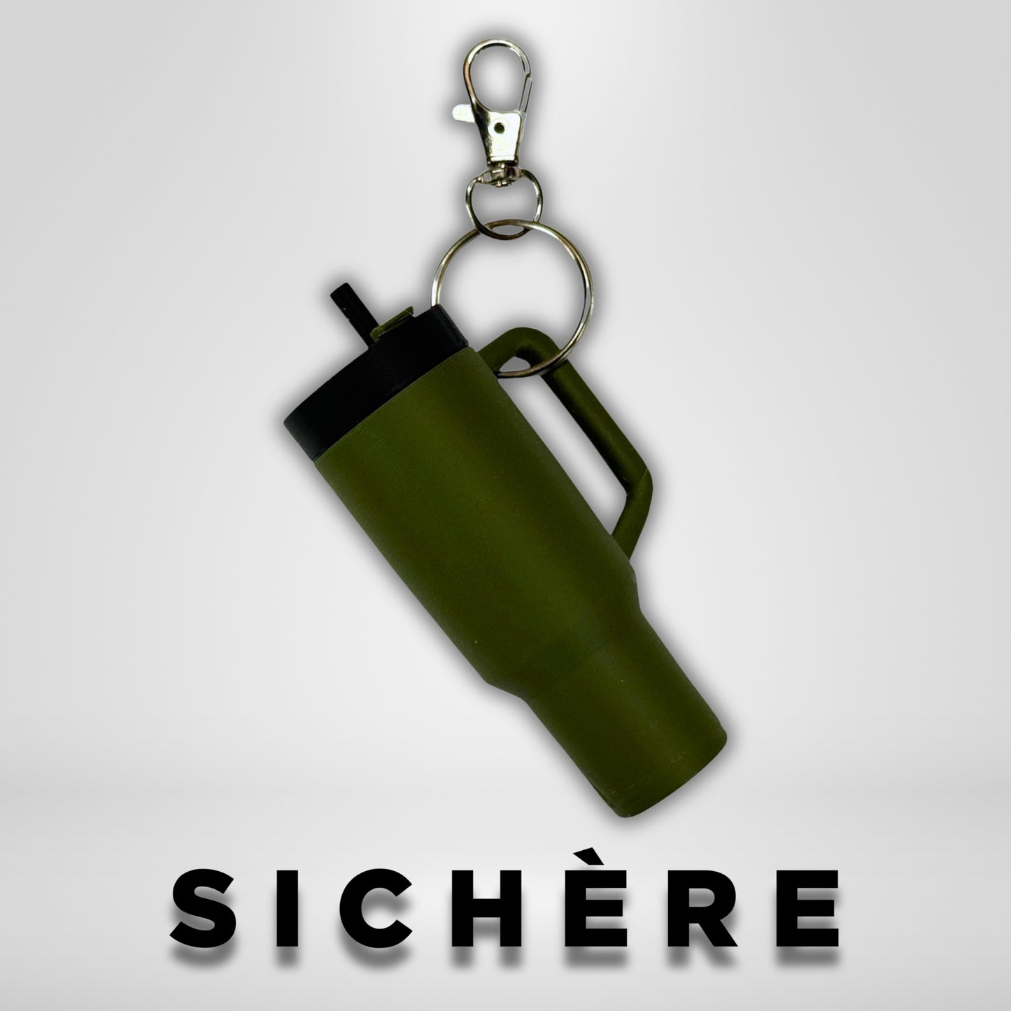 Olive Green Tumbler Lip Balm Holder