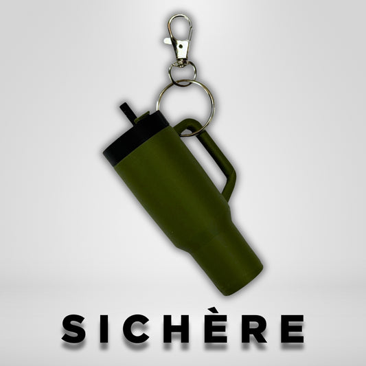 Olive Green Tumbler Lip Balm Holder