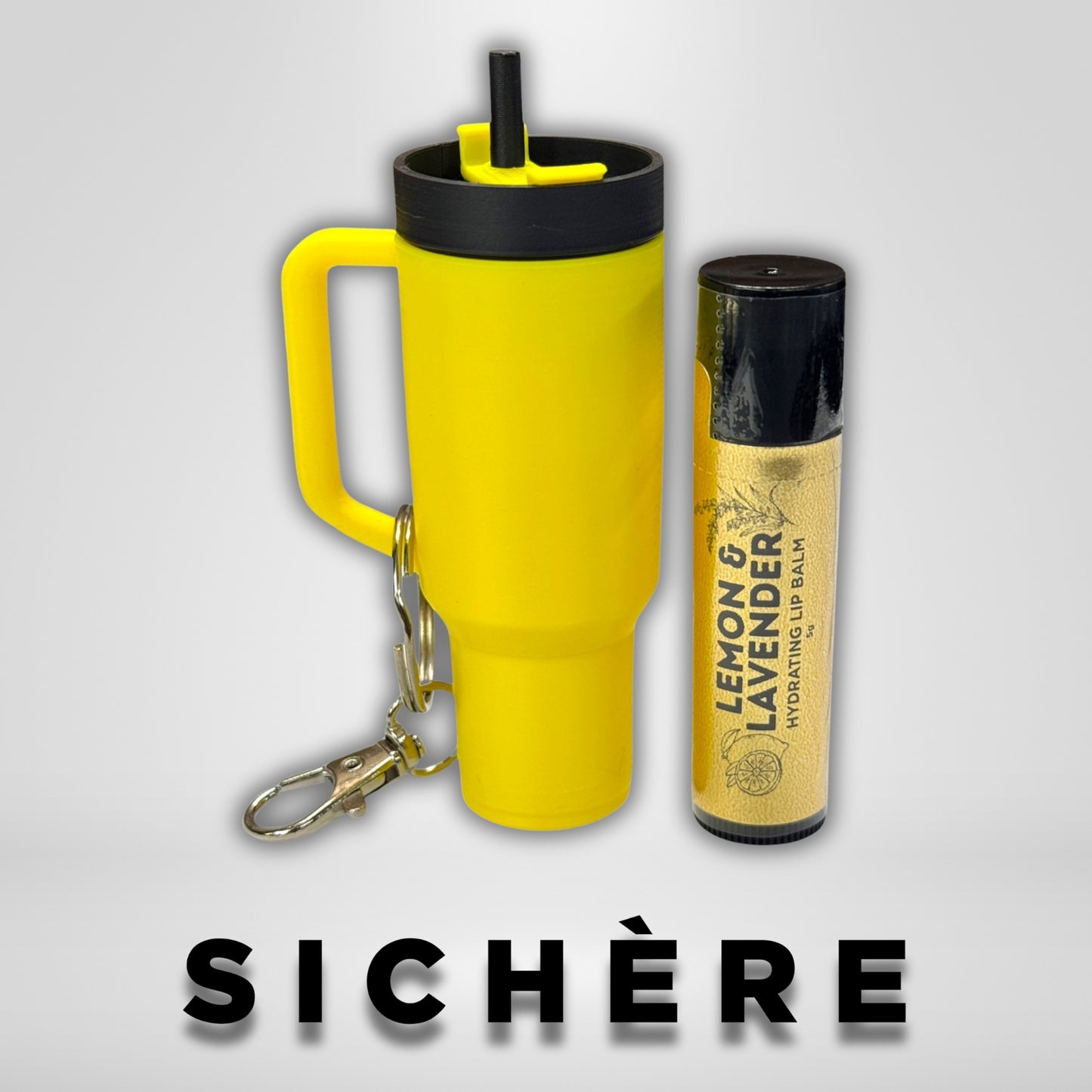 Yellow Tumbler Lip Balm Holder