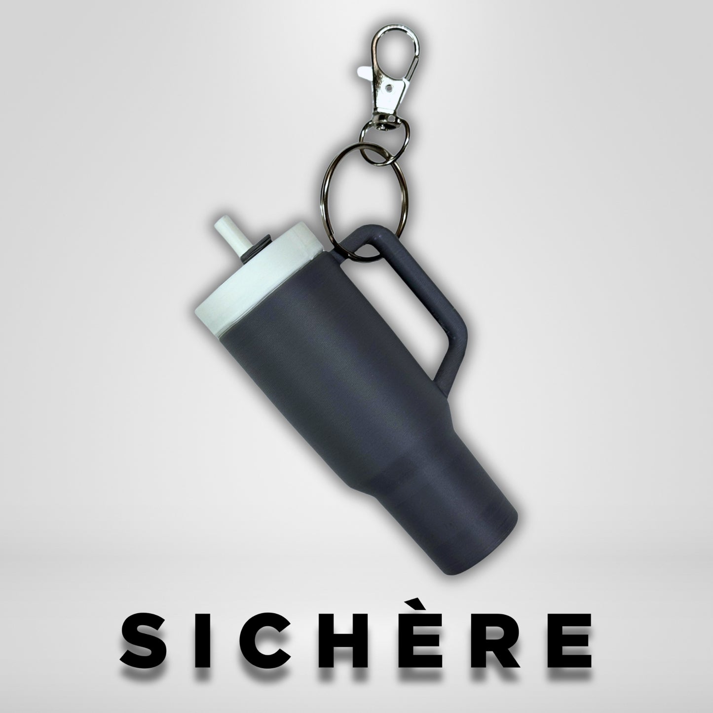 Grey Tumbler Lip Balm Holder
