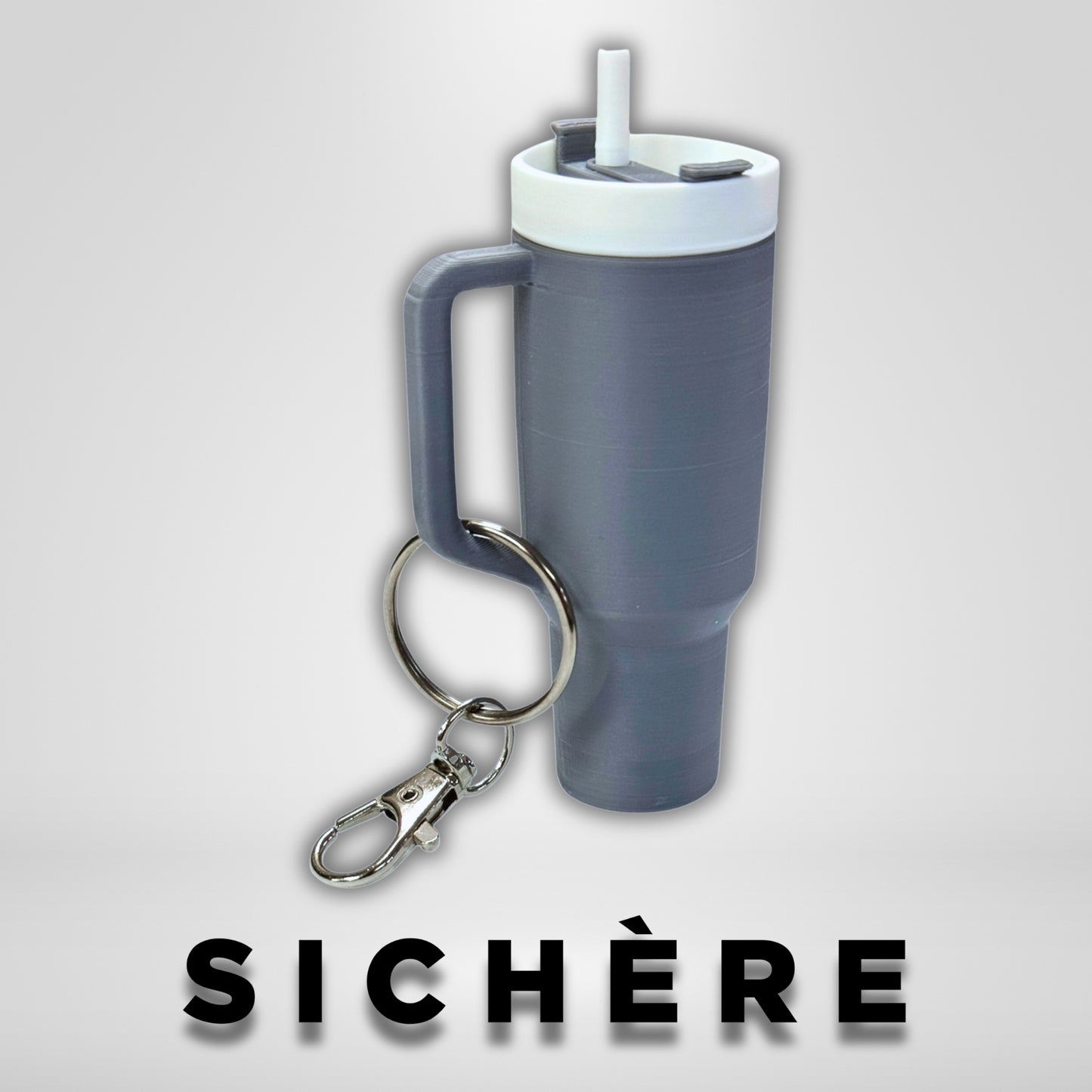 Grey Tumbler Lip Balm Holder