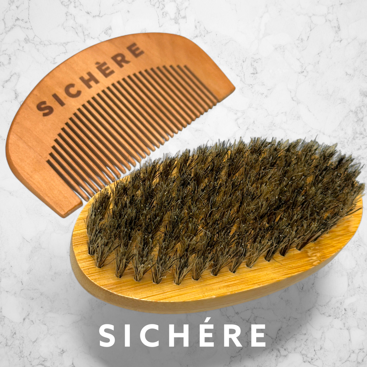 Beard Comb & Brush Set